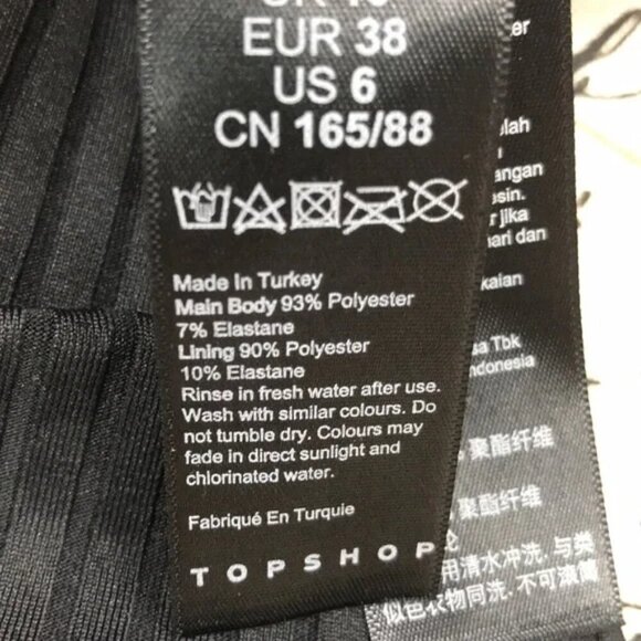 TOPSHOP Belted One-Piece Swimsuit - Picture 8 of 8